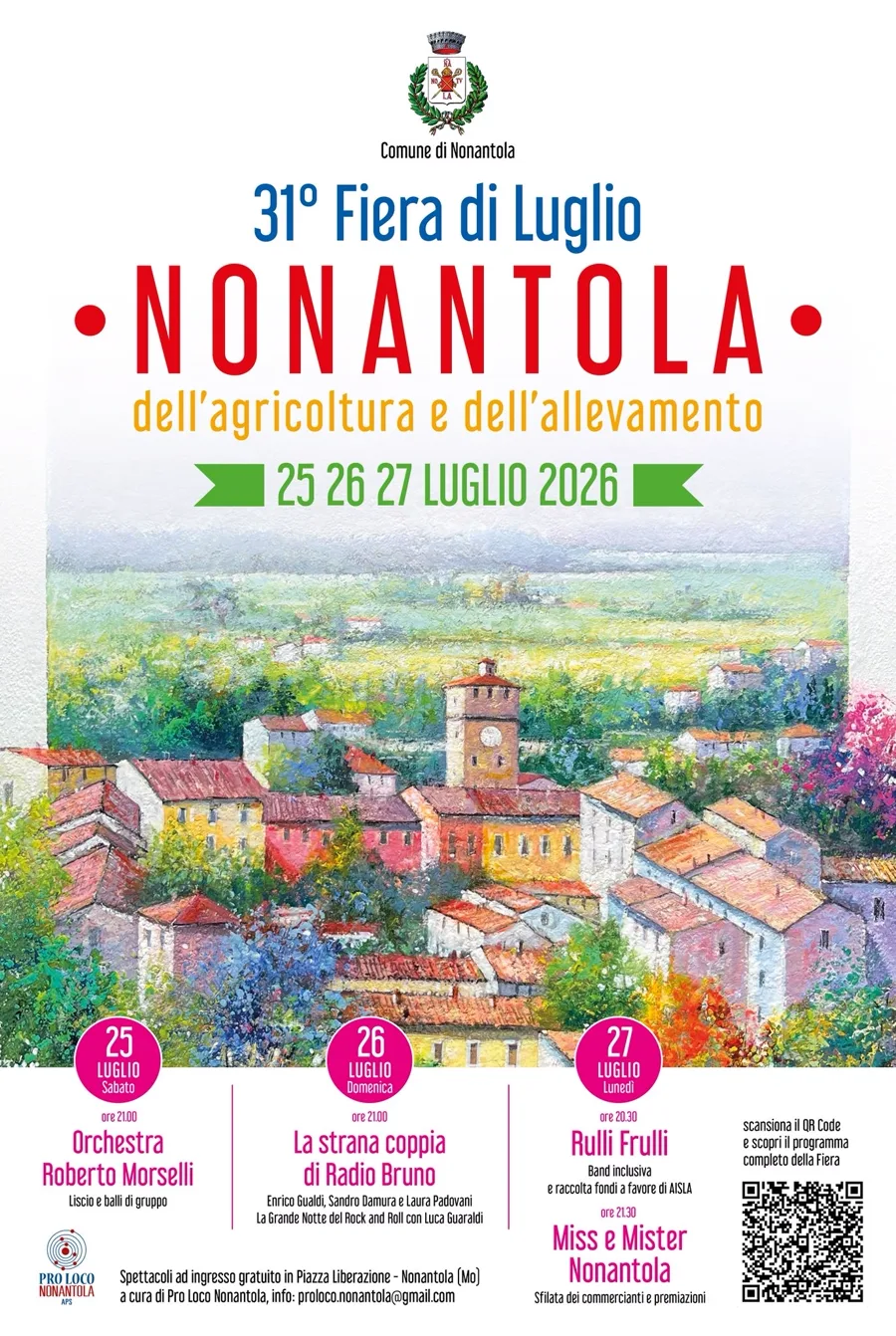 31ª Fiera di Luglio – Nonantola dell’agricoltura e dell’allevamento