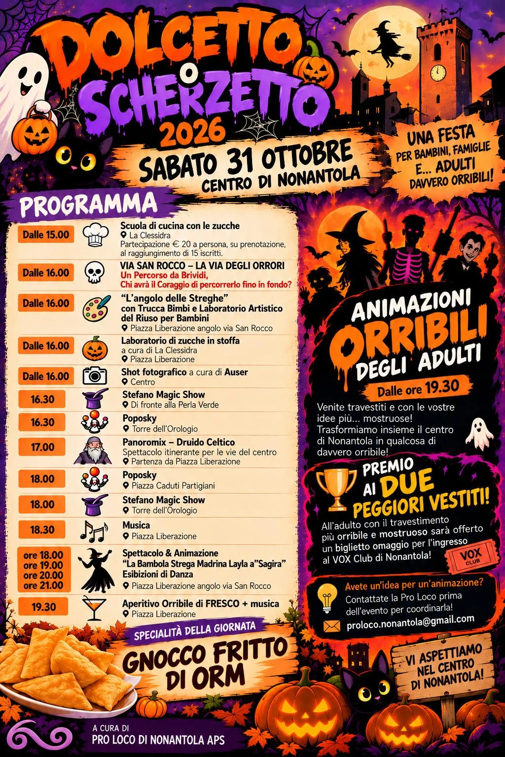 Dolcetto o Scherzetto 2026 – Halloween a Nonantola