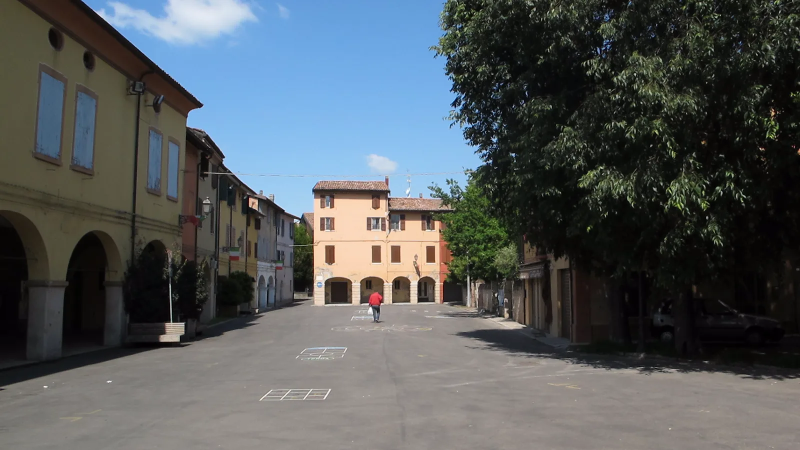 Scorcio del centro storico di Nonantola